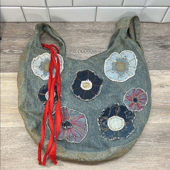 0327 Denim large hobo bag - Picture 1 of 3